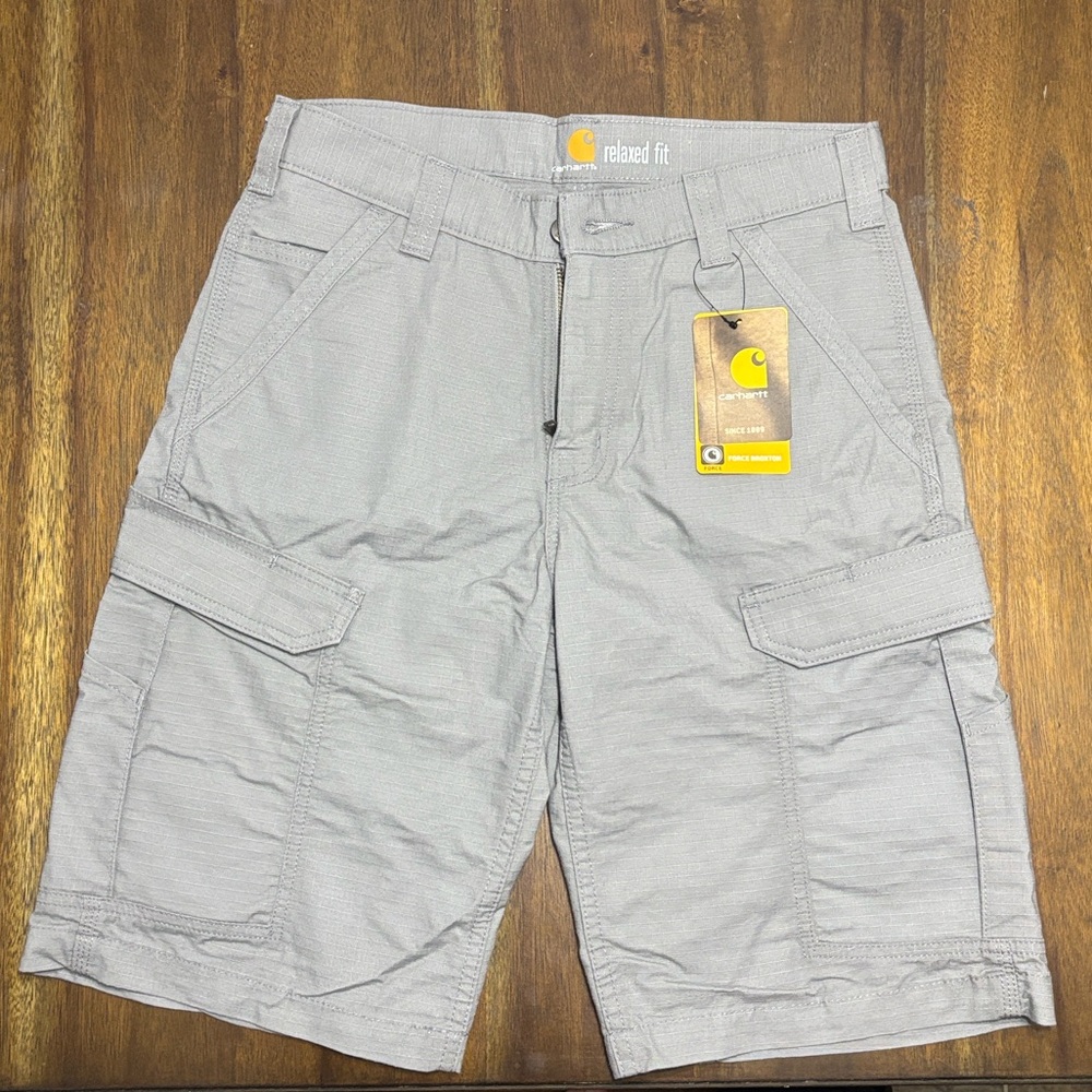 Carhartt Gray Ripstop Cargo Shorts 30 x 11